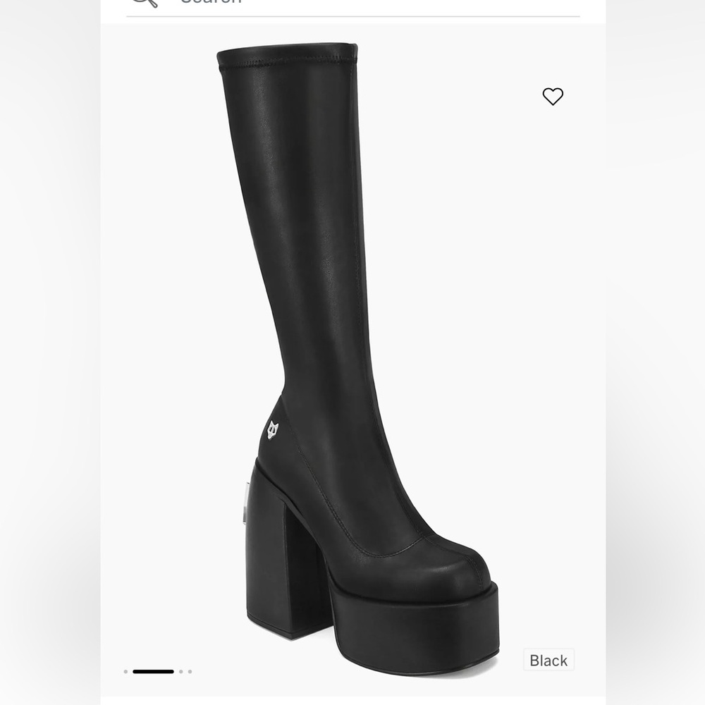 New Naked Wolfe

Spice Black Stretch Knee-High Boots size 9